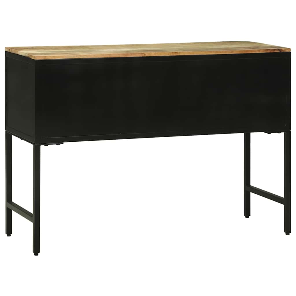 Console Table with Door Brown 100 x 35 x 70 cm Solid mango wood