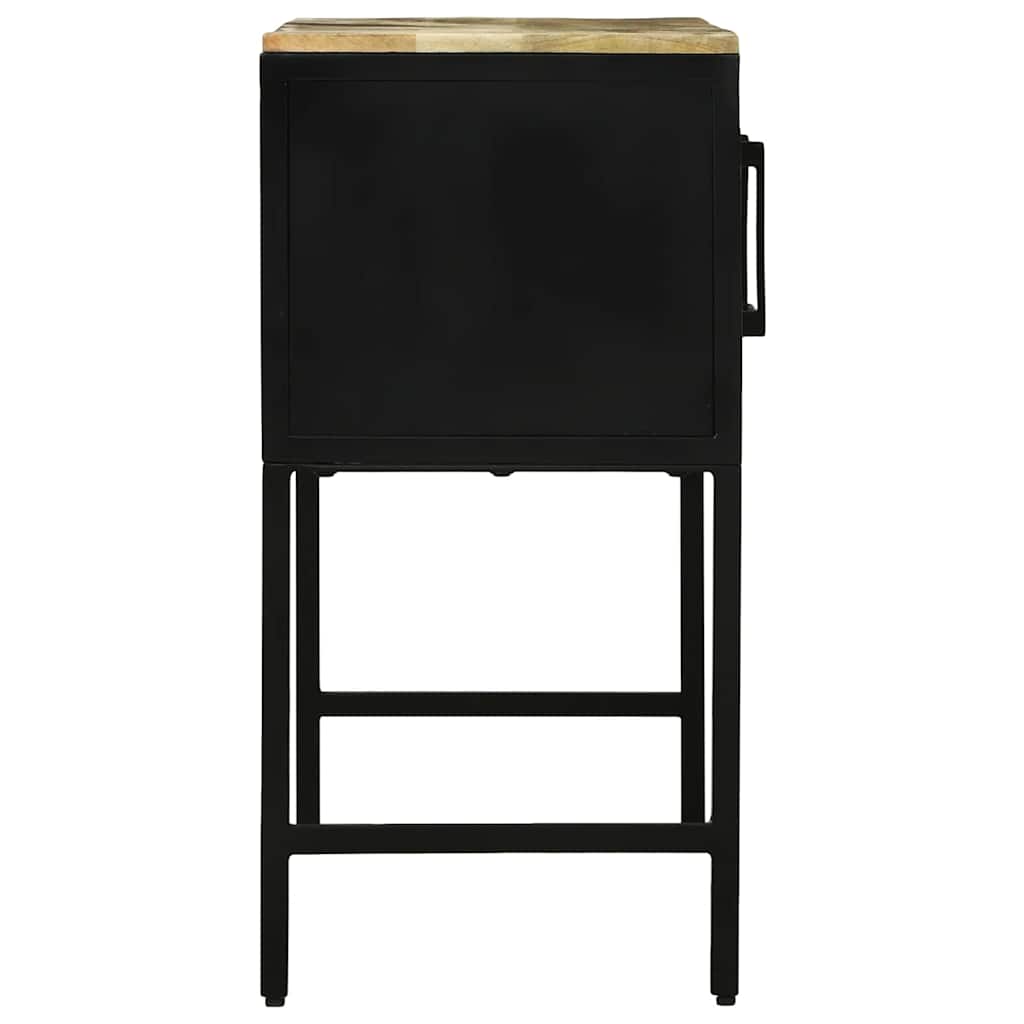 Console Table with Door Brown 100 x 35 x 70 cm Solid mango wood