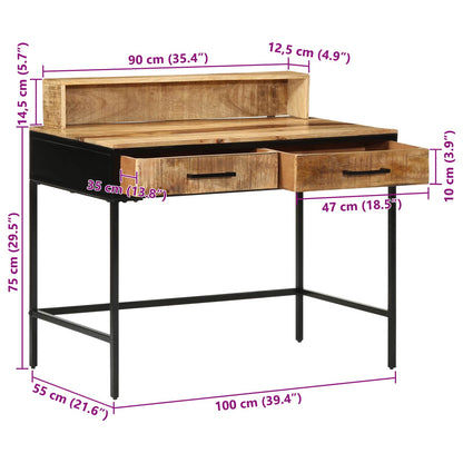 Console Table with Drawer with Storage Brown 100 x 55 x 89.5 cm