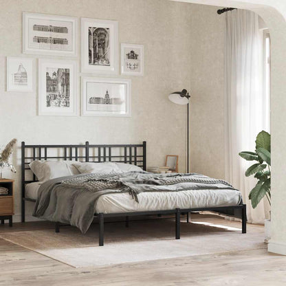 Metal Replace Headboard Black 160cm