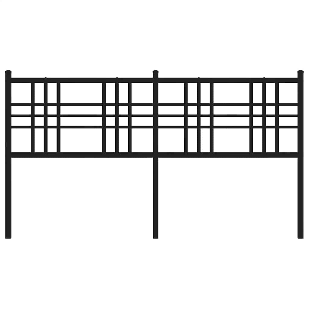 Metal Replace Headboard Black 160cm