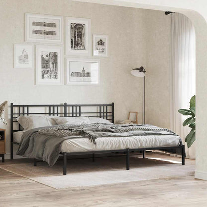 Metal Replace Headboard Black 200cm