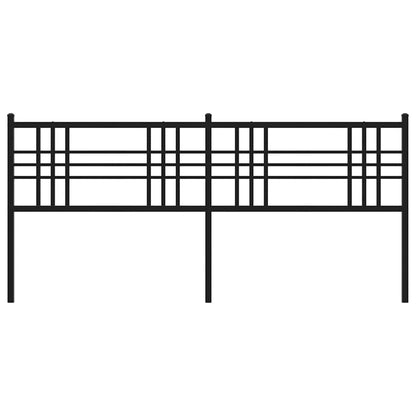 Metal Replace Headboard Black 200cm