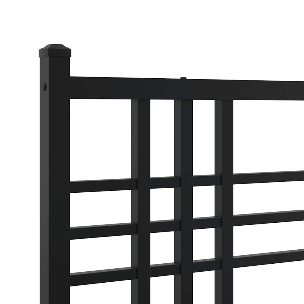 Metal Replace Headboard Black 200cm