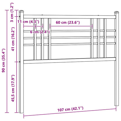 Metal Replace Headboard White 107cm