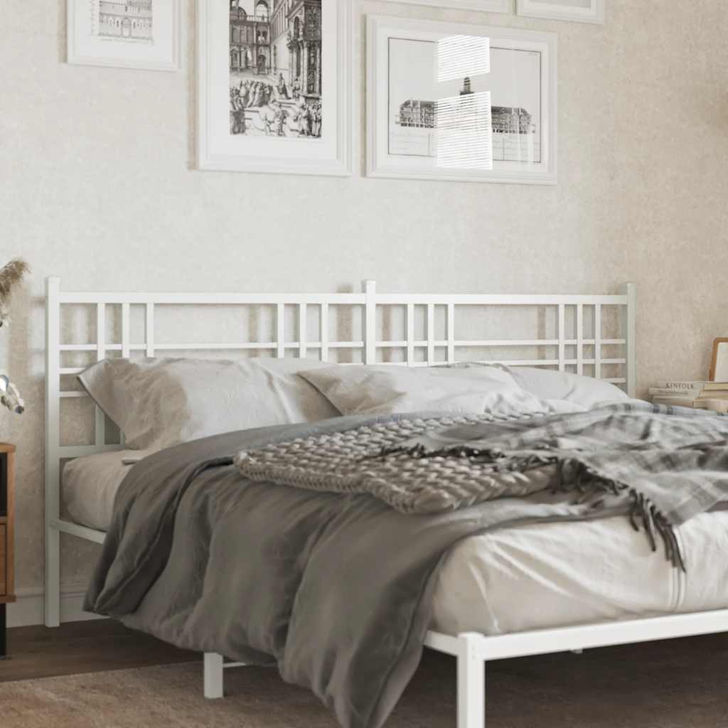 Metal Replace Headboard White 200cm