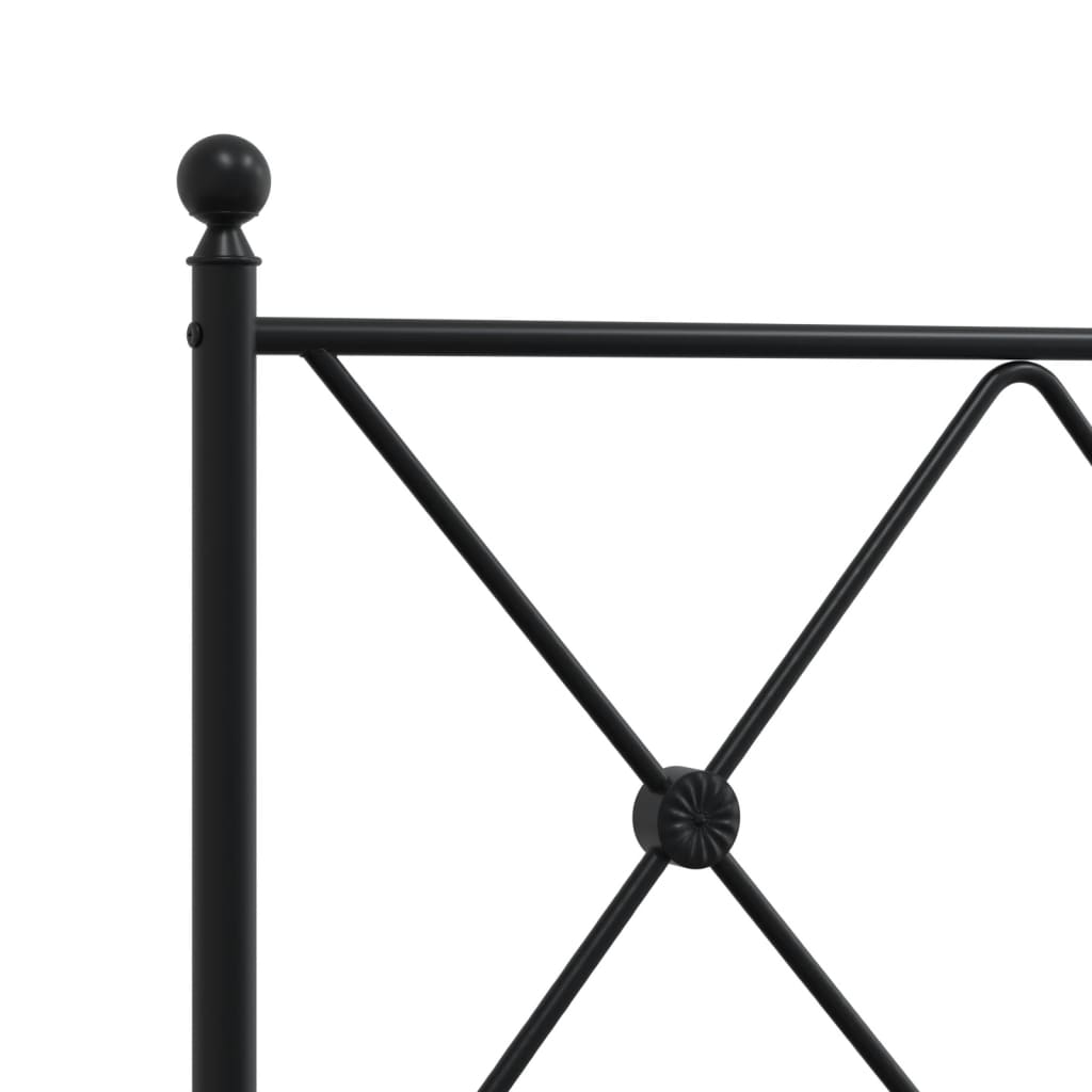Bed Frame | Black | Powder-Coated Steel | Single | Bed Frame
