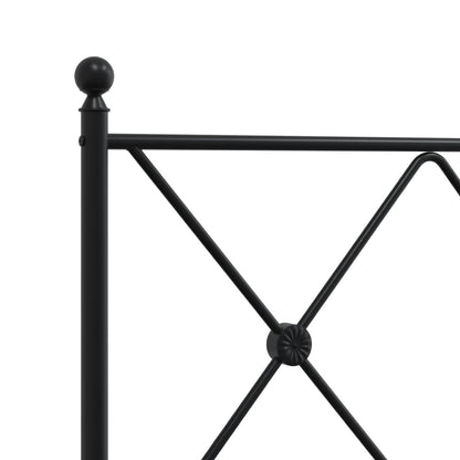 Bed Frame | Black | Powder-Coated Steel | Single | Bed Frame