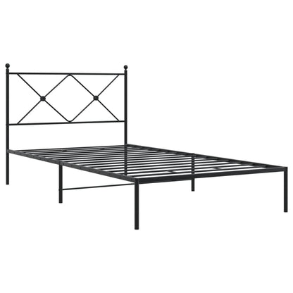 Bed Frame | Black | Powder-Coated Steel | Single | Bed Frame