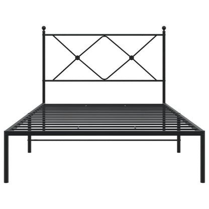 Bed Frame | Black | Powder-Coated Steel | Single | Bed Frame