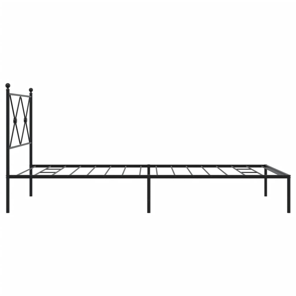 Bed Frame | Black | Powder-Coated Steel | Single | Bed Frame