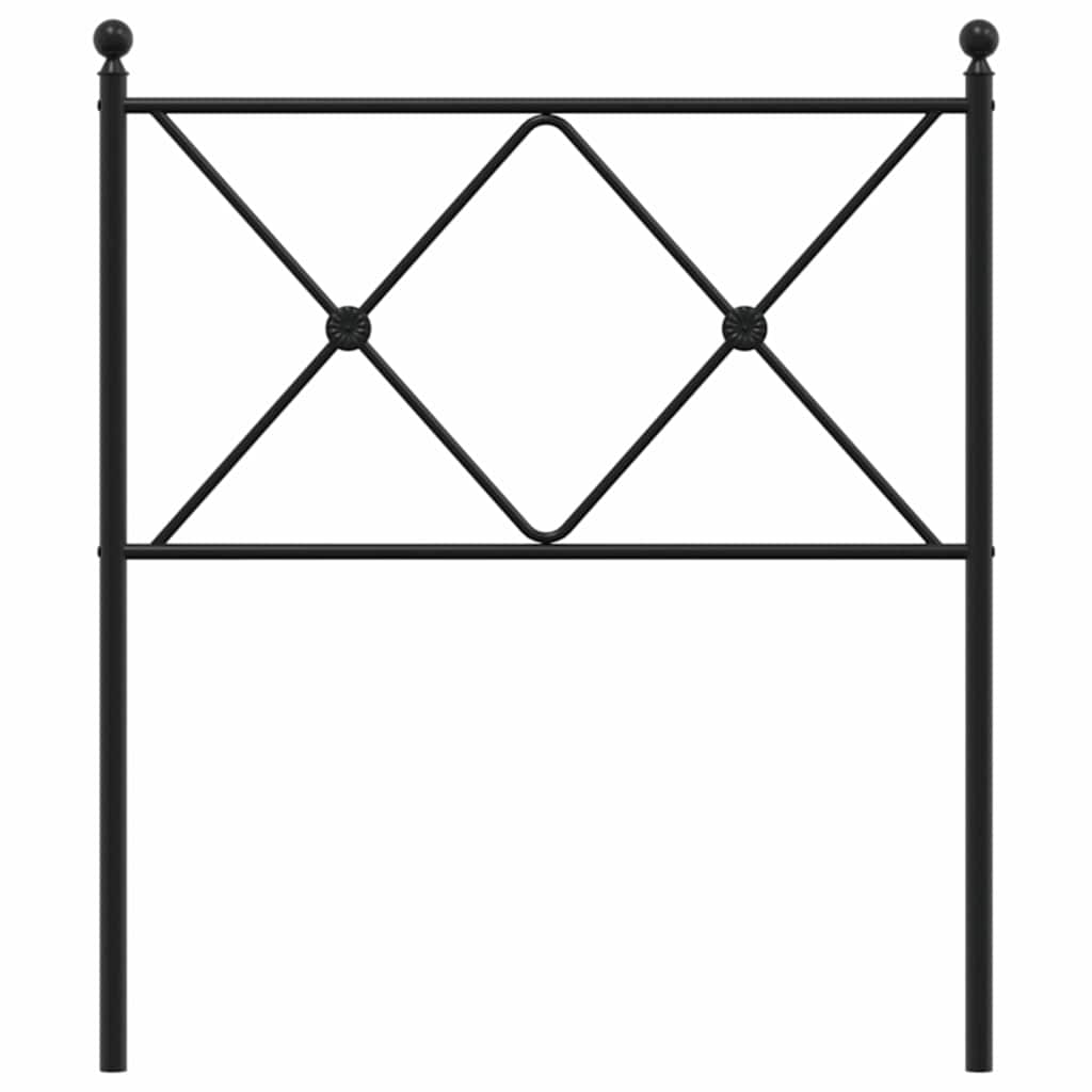 Metal Replace Headboard Black 75cm