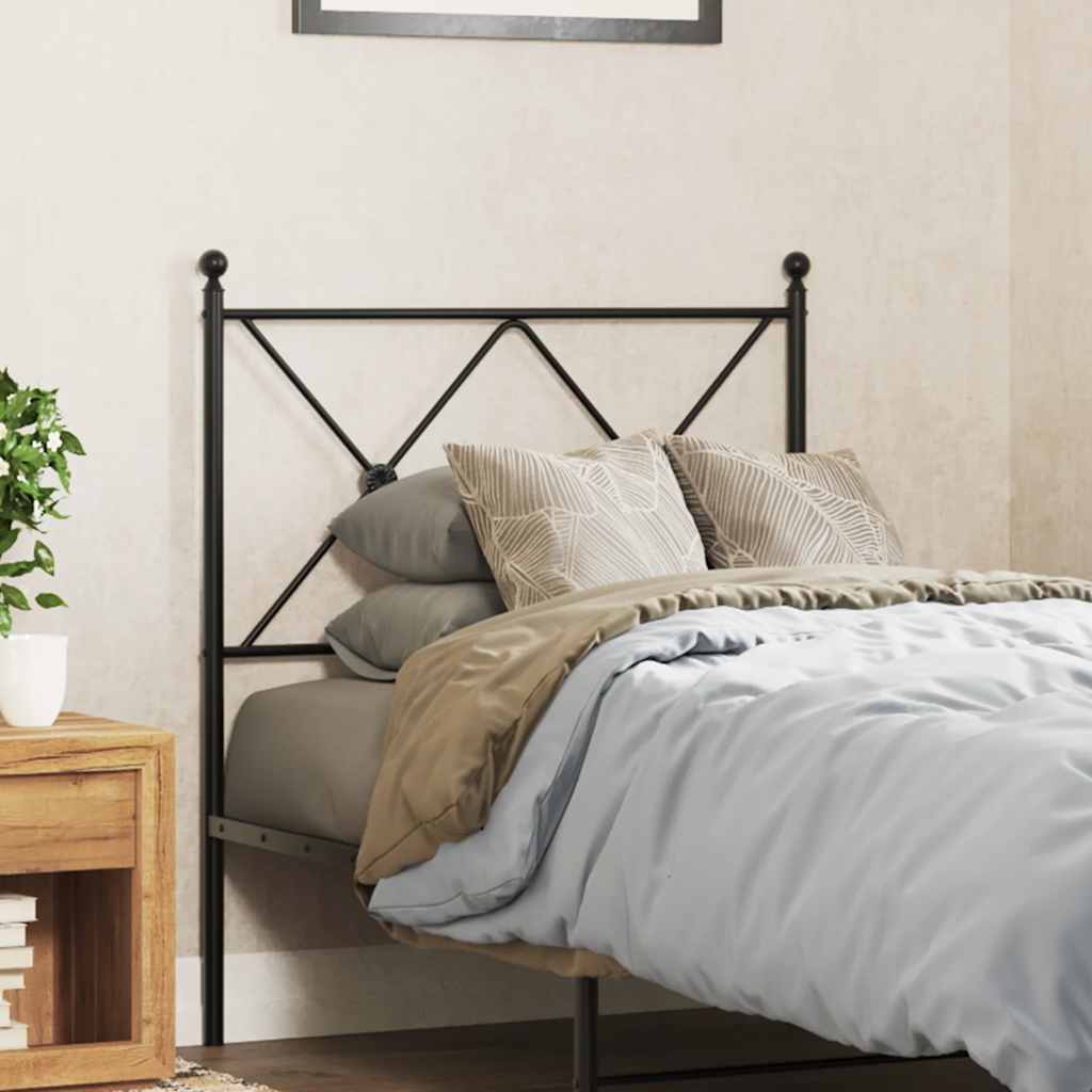 Metal Replace Headboard Black 75cm