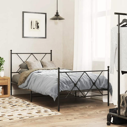 Metal Replace Headboard Black 90cm