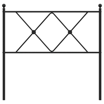 Metal Replace Headboard Black 90cm