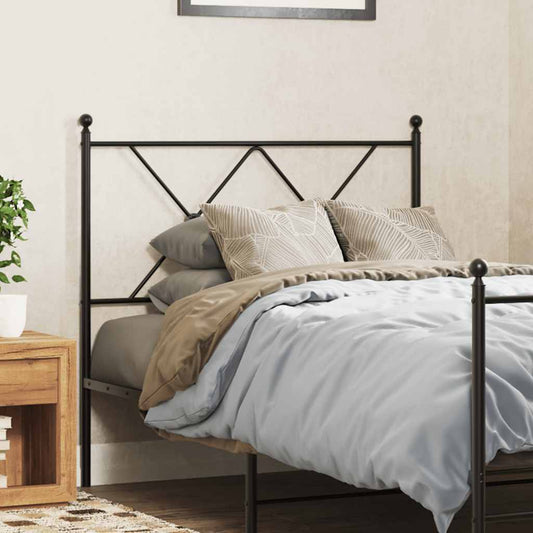 Metal Replace Headboard Black 90cm