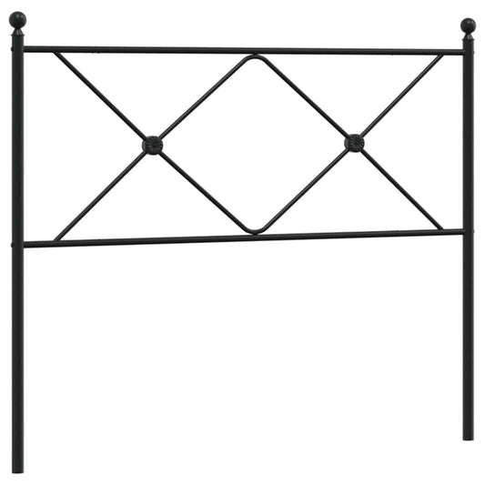 Metal Replace Headboard Black 100cm
