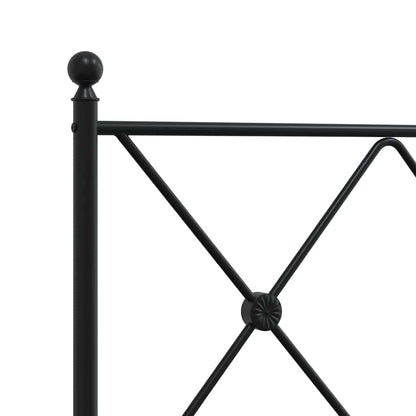Metal Replace Headboard Black 100cm