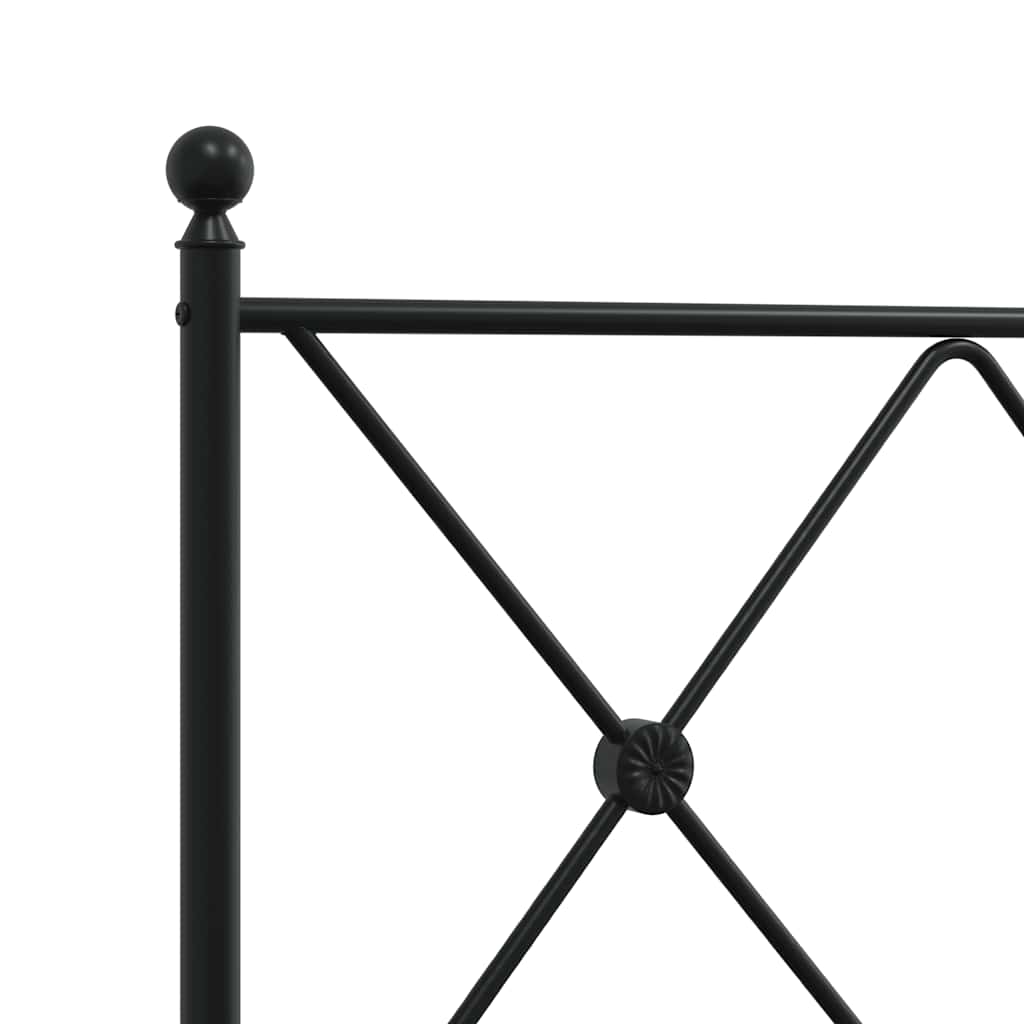 Metal Replace Headboard Black 107cm