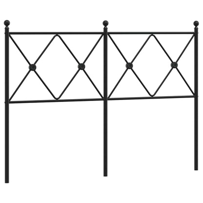 Metal Replace Headboard Black 120cm