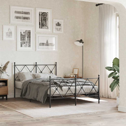 Metal Replace Headboard Black 120cm