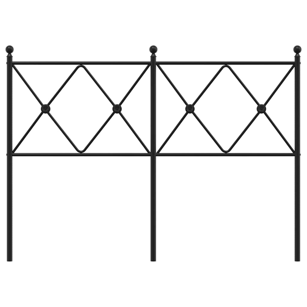 Metal Replace Headboard Black 120cm