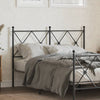 Metal Headboard Black 120cm