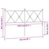 Metal Headboard Black 137cm