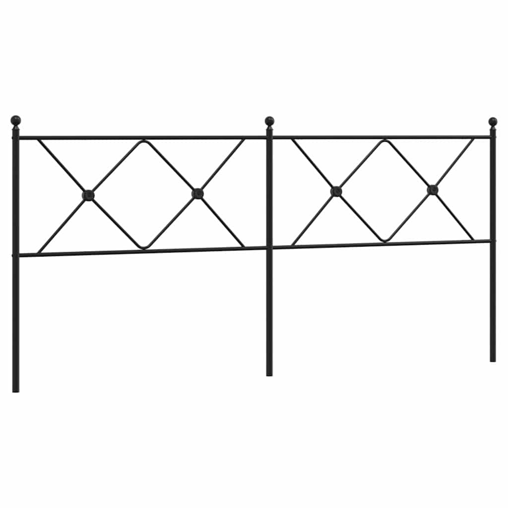Metal Replace Headboard Black 180cm