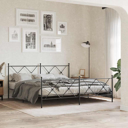 Metal Replace Headboard Black 180cm
