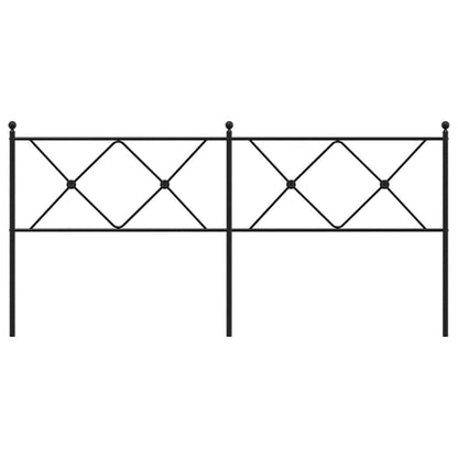 Metal Replace Headboard Black 180cm
