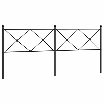 Metal Replace Headboard Black 200cm