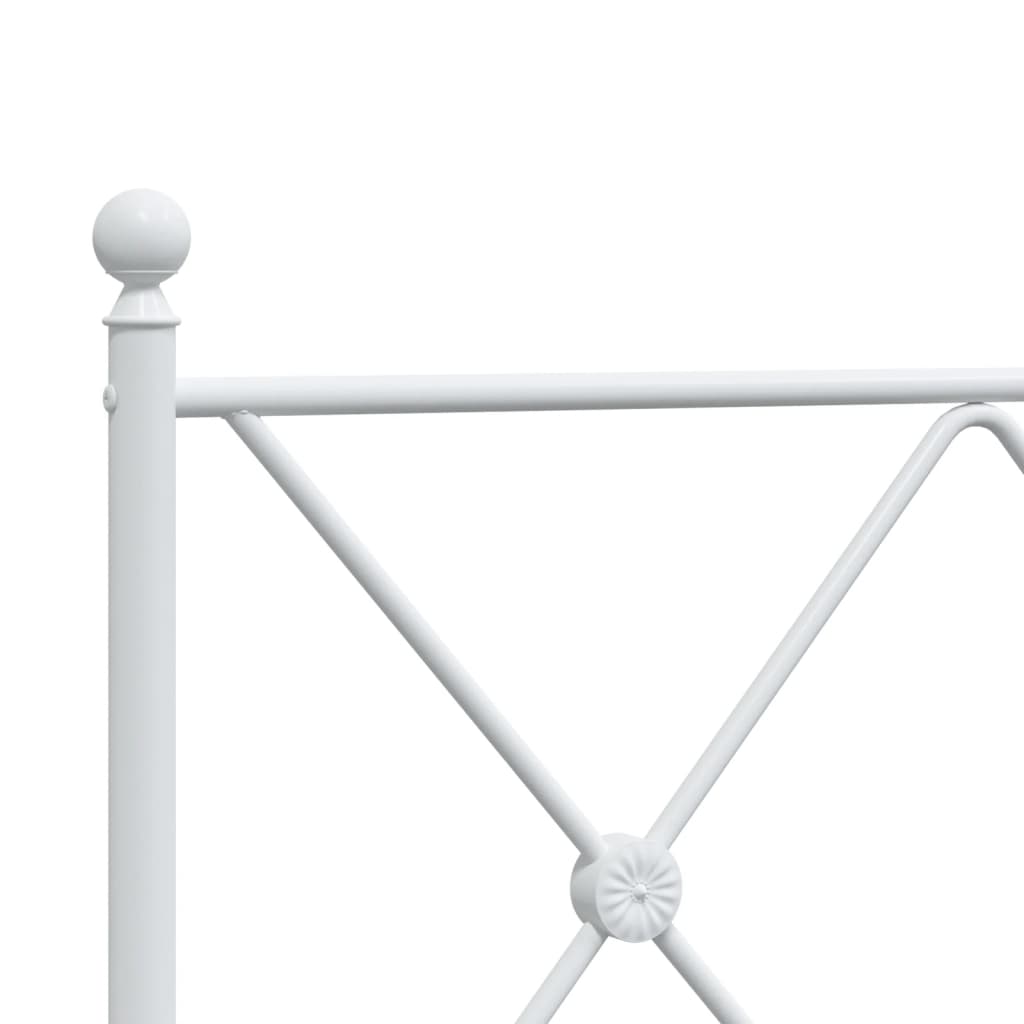 Bed Frame | White | Powder-Coated Steel | Single | Bed Frame