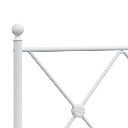 Bed Frame | White | Powder-Coated Steel | Single | Bed Frame