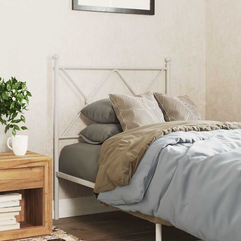 Metal Replace Headboard White 80cm