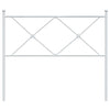 Metal Headboard White 100cm