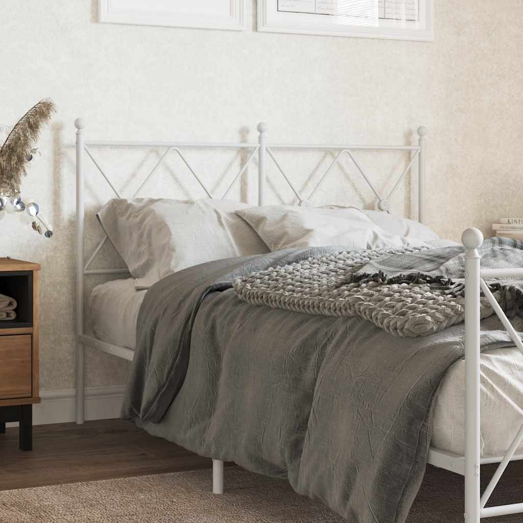 Metal Replace Headboard White 120cm