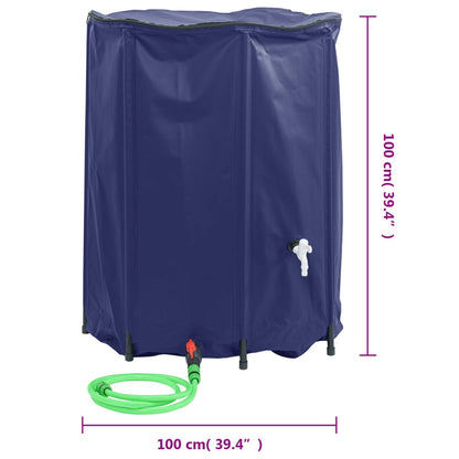 Water Tank with Tap Foldable 750 L PVC