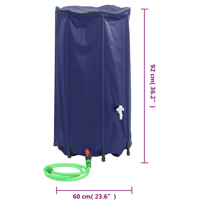 Water Tank with Tap Foldable 250 L PVC