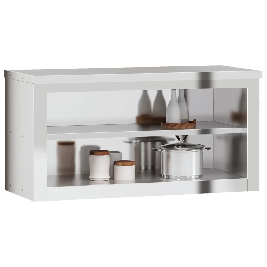 Kitchen Wall Cabinet with Shelf Stainless Steel