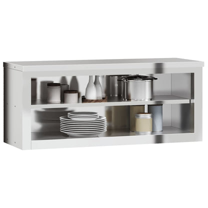 Kitchen Wall Cabinet with Shelf Stainless Steel