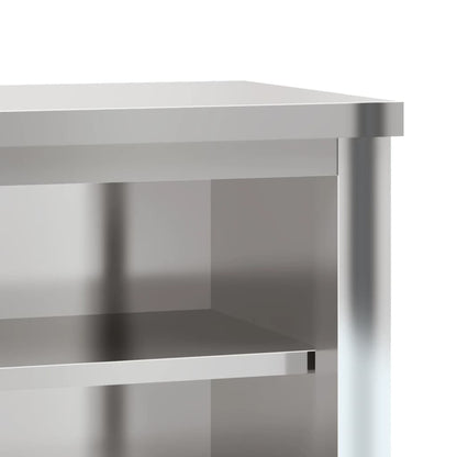 Kitchen Wall Cabinet with Shelf Stainless Steel