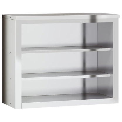 Kitchen Wall Cabinet with Shelves Stainless Steel