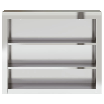 Kitchen Wall Cabinet with Shelves Stainless Steel