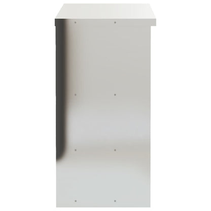 Kitchen Wall Cabinet with Shelves Stainless Steel