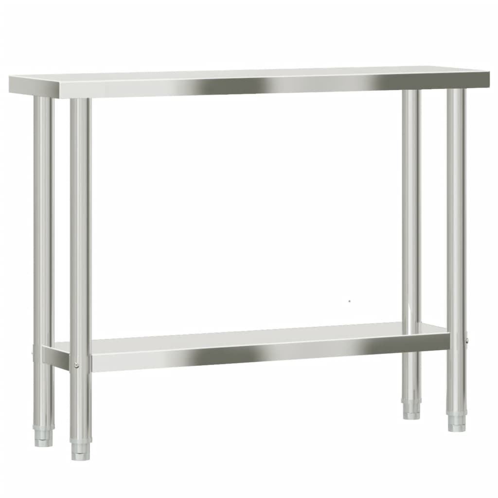 Kitchen Work Table 110x30x85 cm Stainless Steel