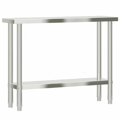 Kitchen Work Table 110x30x85 cm Stainless Steel