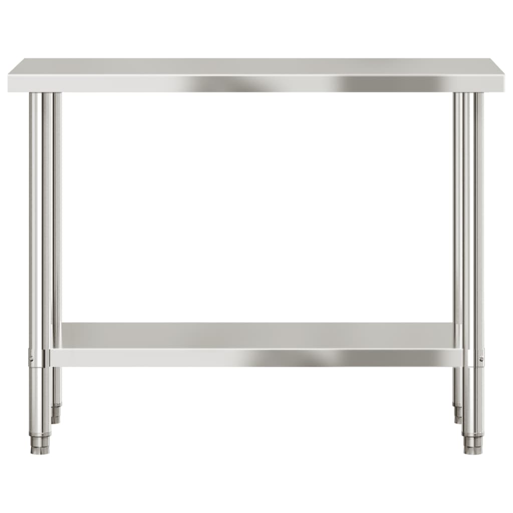 Kitchen Work Table 110x55x85 cm Stainless Steel