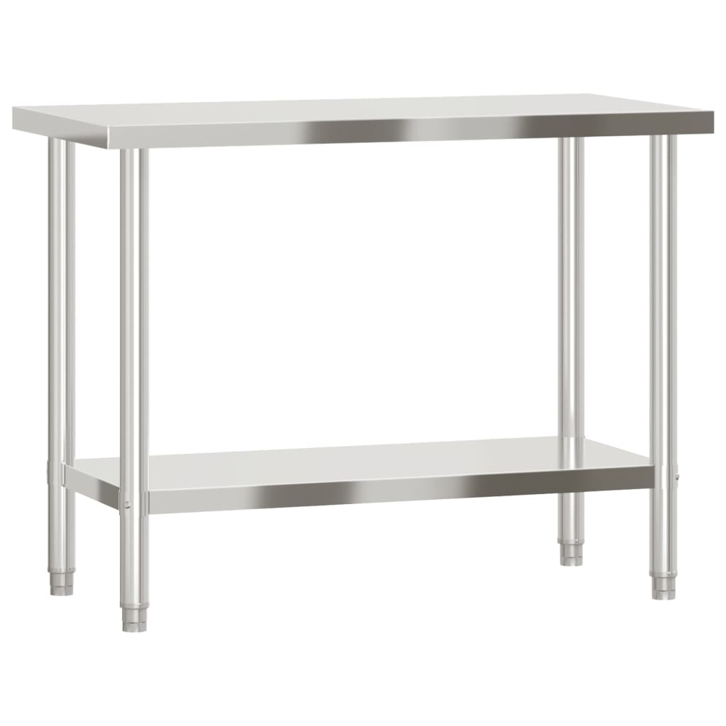 Kitchen Work Table 110x55x85 cm Stainless Steel