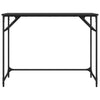 Desk Black 100x45x76 cm Engineered Wood and Powder-coated Steel